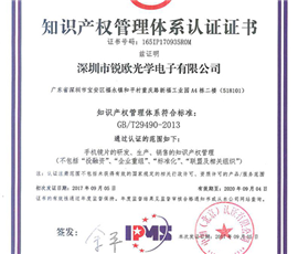 IPMS知识产权管理体系证书